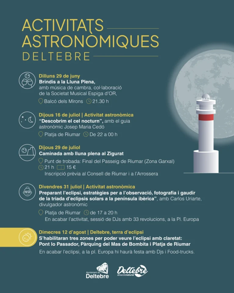 ACTIVITATS ASTRONÒMIQUES 2026