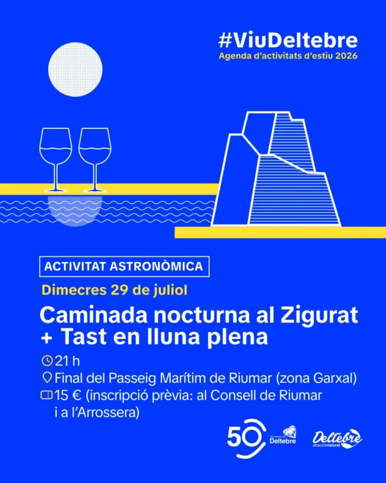 Activitat astronòmica – Caminada nocturna al Zigurat i tast en lluna plena